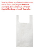 Singlet shopping bag medium  340 W x 640 H x 204 mm gusset(A8136CL)