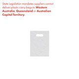 Shop for Shops Plastic carry bag small with die cut handle 225 W x 305 mm H 50 micron(A8205WH)