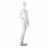 Shop for Shops Fibreglass female mannequin egg head HT=1870, B=830, W=640, H=890 mm(B9401WH)