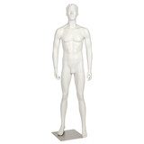 Shop for Shops Fibreglass male mannequin fashionable pose with head HT=1920, Chest=930, W=760 mm(B9406WH)