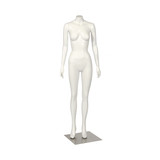 Shop for Shops Fibreglass female mannequin fashionable pose without head HT=1620, B=840, W=590, H=850 mm(B9410WH)