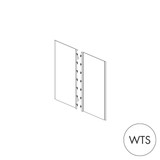 MAXe end bay inner metal panel set 560 H - 600 mm bay  297 W x 17 mm Thick(E0706.4WTS)