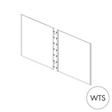 MAXe end bay inner metal panel set 560 H - 1200 mm bay  597 W x 17 mm Thick(E0712.4WTS)