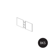 MAXe end bay inner metal panel set 240 H - 600 mm bay  297 W x 17 mm Thick(E0806.4BKS)