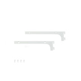 MAXe 18 mm shelf bracket set 200 mm D  18 H x 2.5 mm Thick(E6012WTS)