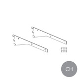MAXe 30 mm shelf angle adjustable bracket 400 mm D  30 H x 2.5 mm Thick(E6164CH)