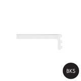 Shop for Shops MAXe 10 mm glass shelf bracket set 300 mm D 30 H x 2.5 mm Thick(E6303BKS)