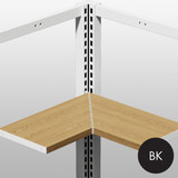 MAXe 30 mm corner shelf set 600 x 600 bay - 400 mm D (E6346BK)