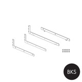 Shop for Shops MAXe 30 mm corner shelf base bracket set 400 mm D 30 H x 2.5 mm Thick(E6904BKS)