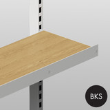 MAXe 30 mm shelf lip 52 H - 900 mm bay  893 W x 2.5 mm Thick(E7009BKS)