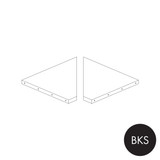 Shop for Shops MAXe metal corner shelf set 600 x 600 bay - 500 mm D 593 W x 30 mm Thick(E7156BKS)