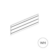 MAXe slatwall panel 240 H - 900 mm bay  890 W x 18 mm Thick(E8109.4WH)