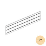 MAXe slatwall panel 240 H - 1200 mm bay  1190 W x 18 mm Thick(E8112.4PY)