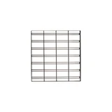 MAXe slatwall mesh panel 560 H - 600 mm bay  590 W x 18 mm Thick(E8206BKS)