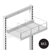 MAXe 30 mm shelf front fence adaptor 900 mm bay  898 W x 32 H x 56 mm D(E9109.4BKS)