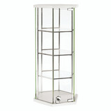 Shop for Shops Hex glass counter top showcase with 3 shelves & lockable door 350 DIA x 700 mm H(F7000WH)