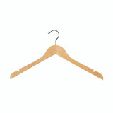 Shop for Shops Wooden hanger premium contoured wishbone with notches 410 W x 14 mm Thick(H2626BH)