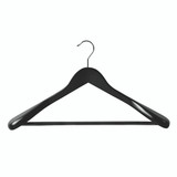 Shop for Shops Wooden hanger premium contoured for suit with formed shoulders & rail 450 W x 14 mm Thick(H2635BK)