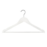 Shop for Shops Wooden hanger slimline flat with notches & rail 440 W x 10 mm Thick(H2640WH)