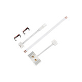 MAXe glass shelf power cable set 300 mm D  250 L x 6 W x 0.5 mm Thick(L60303WHT)
