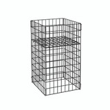 Shop for Shops Collapsible clearance wire bin small 460 W x 460 D x 760 mm H(M1465BK)