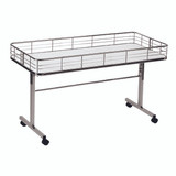 Shop for Shops Clearance table with wire fence on castors with folding legs 1200 W x 600 D x 800 mm H(M1701WHCH)