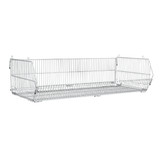 Collapsible & stackable wire basket  1220 W x 560 D x 340 mm H(M2200WH)