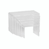 Shop for Shops Acrylic risers set rectangular with 6 nesting pieces Max 220 W x 145 H x 100 mm D(M2765CA)