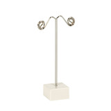 Earring stand on cube medium  30 mm sq base x 105 mm H(M3311CHWH)