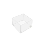 Acrylic stackable container with 1 compartment  102 L x 102 D x 66 mm H(M3581CA)
