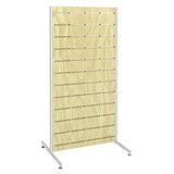Shop for Shops Dash slatwall timber lamin. Freestanding panel on legs 630 W x 1264 mm H(M8402PYWH)