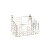 Slatwall mesh basket with low front  293 W x 220 D x 200 mm H(S1642WH)