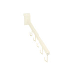 Shop for Shops Slatwall angled arm with 5 hooks 400 mm L(S1648WH)