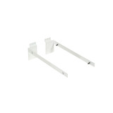 Shop for Shops Slatwall bracket set for 18 mm x 300 mm D shelf 300 D x 18 H x 2.5 mm Thick(S1678WH)