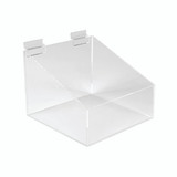 Shop for Shops Slatwall acrylic display bin with low front 205 W x 205 D x 155 mm H(S2522CA)