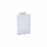 Shop for Shops Slatwall acrylic A6 sign display - portrait 105 W x 150 mm H(S2530CA)