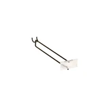 Slatwall/pegboard hook with 80 x 26 mm flipper scan plate  300 L x 5 mm DIA(S3473BKCL)
