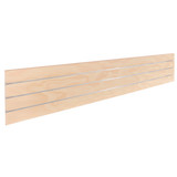 Shop for Shops Slatwall timber laminate centre plank with 3 inserts 2400 L x 400 H x 18 mm Thick(S3700PYAL)