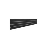 Slatwall timber laminate top/bottom plank with3 inserts  2400 L x 400 H x 18 mm Thick(S3705BKAL)