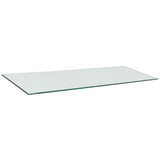 Tempered glass shelf with polished edges  1195 L x 400 D x 8 mm Thick(S9014CG)