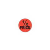 Round sale stickers 1/2 price  25 mm DIA(T1567FO)