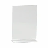 Shop for Shops Double sided acrylic sign holder A4 Portrait with 90 mm D Base(T2724CA)