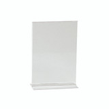 Shop for Shops Double sided acrylic sign holder A5 Portrait with 70 mm D Base(T2725CA)