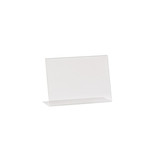 Shop for Shops Single sided angled acrylic sign holder A6 Landscape with 60 mm D Base(T2746CA)