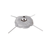 Aluminium base & water bag for exterior bali flag  470 x 470 x 90 mm H(T3328ALGY)