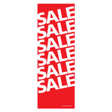 Outdoor pvc banner with ropes "sale"  865 W x 2400 mm H(T3373RDWH)
