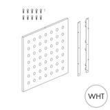 Shop for Shops Peggie panel 75 x 70mm perforated pattern with MAXe brackets 590 W x 558 mm H(P0606WHT)