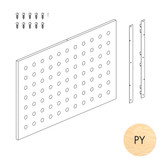 Shop for Shops Peggie panel 75 x 70mm perforated pattern with MAXe brackets 890 W x 558 mm H(P0609PY)