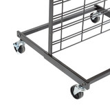 Slatwall mesh panel base for freestanding unit (S1518BK)