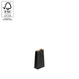 Kraft paper gift bag short   85 W x 165 H x 45 mm gusset(A8000.1BK)